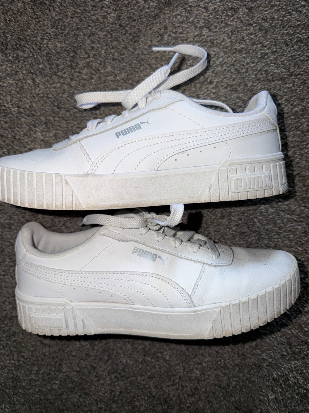 Puma Woman’s White Platform Sneaker